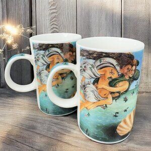 Vintage Zengo Chaleur Coffee Mug Cup Renaissance Collection Set 2 Mugs Cups VTG